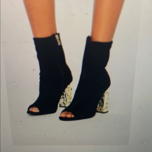 Peep toe block heel boot - Picture 9 of 9